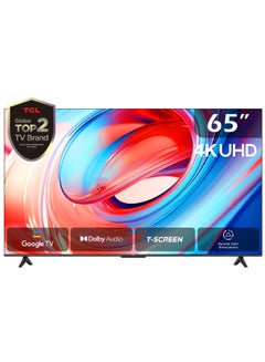 TCL 65 Inch 4K HDR10 Smart LED Google TV with Dolby Audio Black 65V6B 65V6B Black  - Image 1