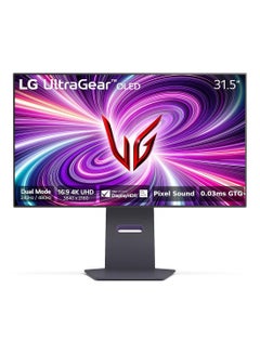32 inch Ultragear OLED Gaming Monitor UHD 240Hz 0.03ms DisplayHDR True Black 400 AMD FreeSync Premium Pro NVIDIA G-Sync HDMI 2.1 DisplayPort Tilt/Height/Swivel Stand 32GS95UE Black