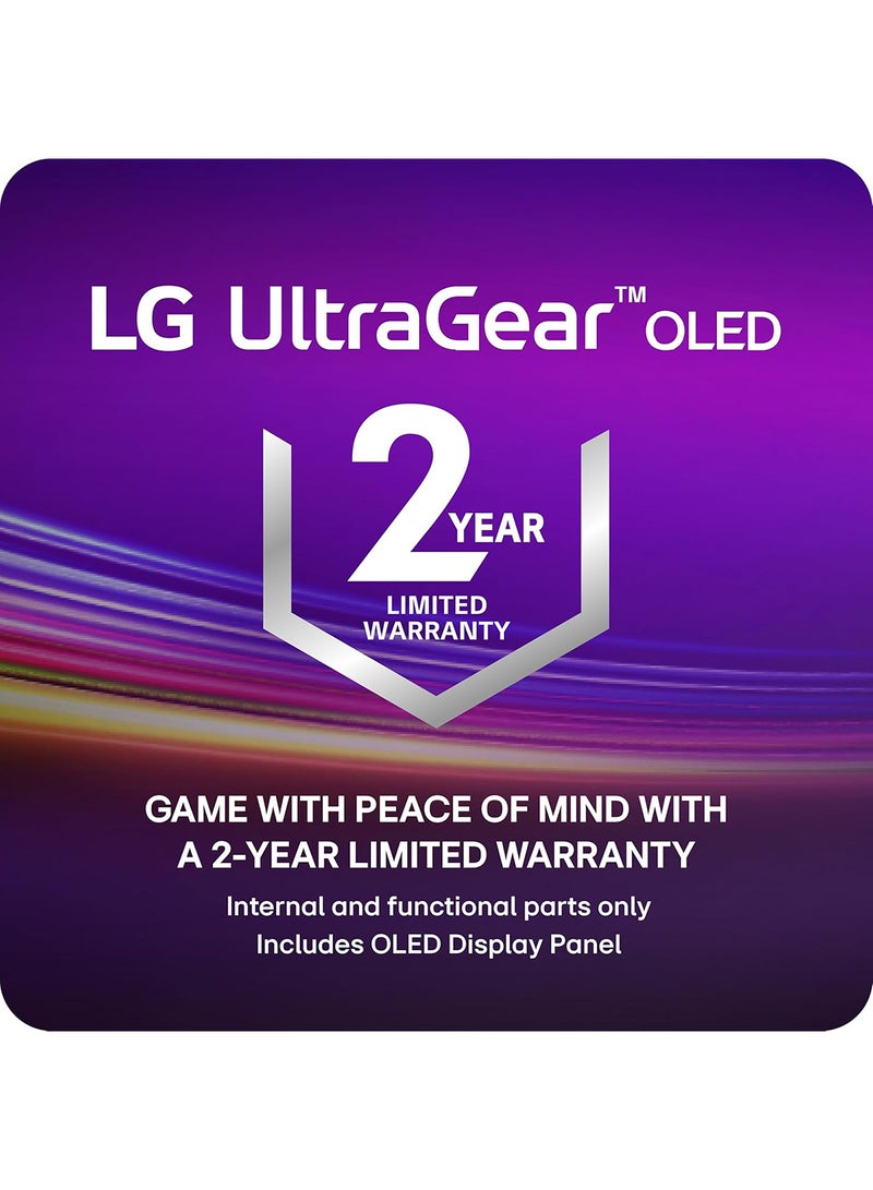 LG - 45 inch Ultragear OLED Curved Gaming Monitor WQHD 800R 240Hz 0.03ms DisplayHDR True Black 400 AMD FreeSync Premium Pro NVIDIA G-Sync HDMI 2.1 DisplayPort Tilt/Height/Swivel Stand 45GS95QE Black - Image 1