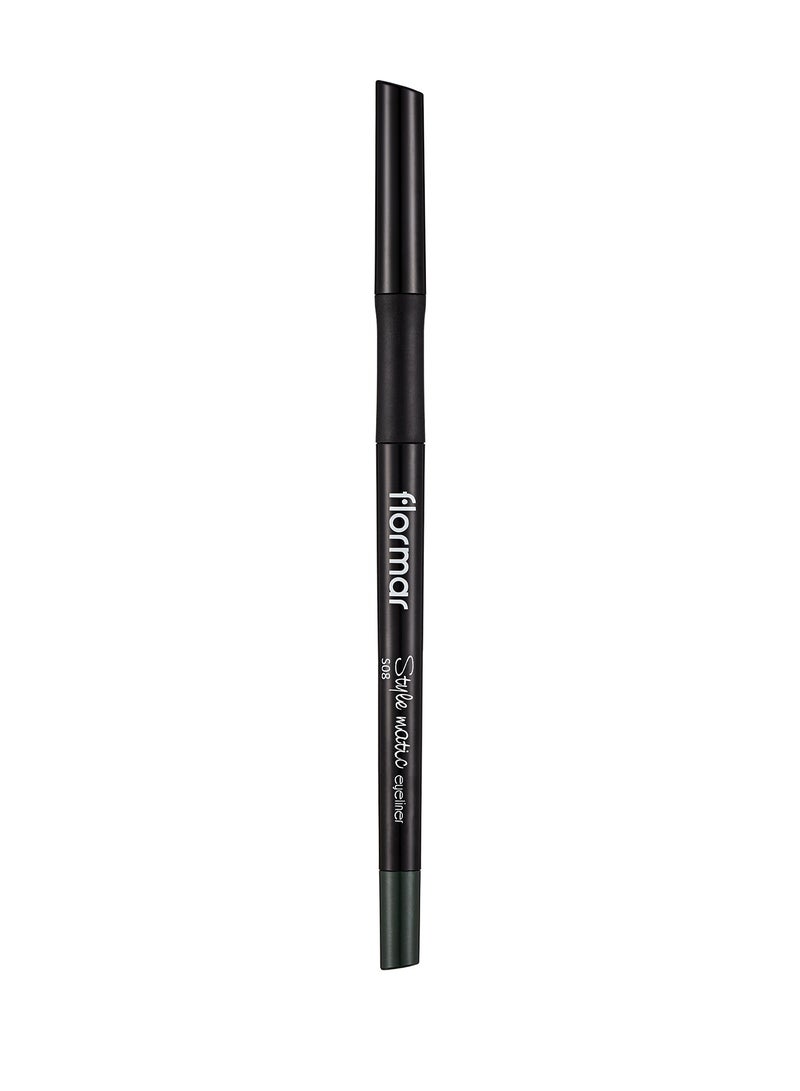 flormar Style Matic Eyeliner - 08 Serious Green  - Image 2