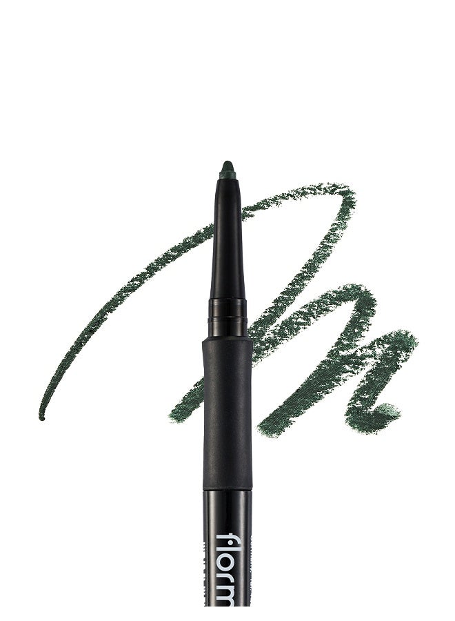 flormar Stylematic Eyeliner – S08 Serious Green – Twist-Up Waterproof Eye Pencil, High-Pigment Color, Smudge-Resistant, Quick-Setting, Long-Lasting Definition - Image 3