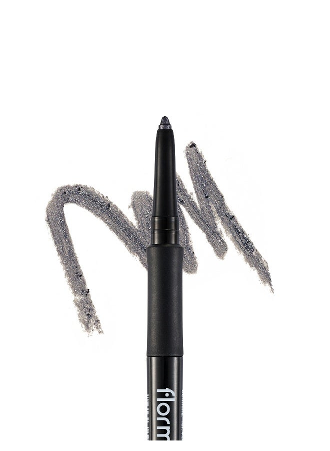 flormar Stylematic Eyeliner – S11 Dark Silver – Twist-Up Waterproof Eye Pencil, High-Pigment Color, Smudge-Resistant, Quick-Setting, Long-Lasting Definition Dark Silver - Image 3