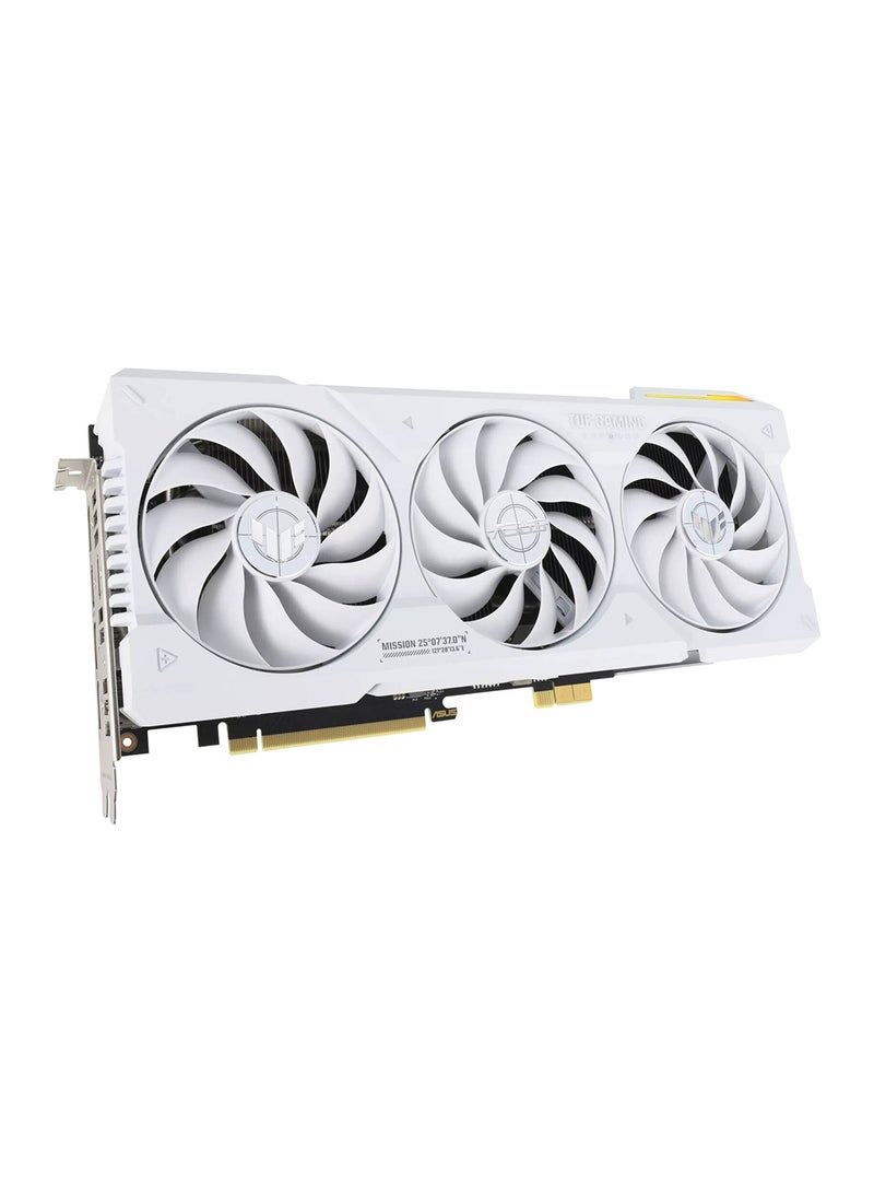 بطاقة رسومات TUF Gaming GeForce RTX 4070 Ti SUPER BTF OC، 16 جيجابايت GDDR6X 256 بت مع DLSS3، 2670 ميجاهرتز OC، سرعة ذاكرة 21 جيجابت في الثانية، 8448 CUDA Core، / PCI E 4.0، 2 * HDMI / 3 * DP، أبيض | 90YV0KI0-M0NA00