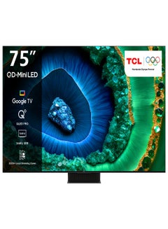 75 Inch Premium QD-Mini LED 4K Google TV with AMD FreeSync Premium Pro Black 75C855 75C855 Black