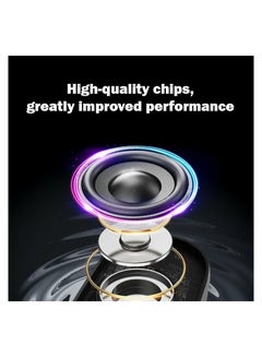 HP BTS02 Bluetooth Speaker Desktop Speaker Stereo Bass RGB Light TWS Hands-free Call Wireless Speaker Black  - Image 4