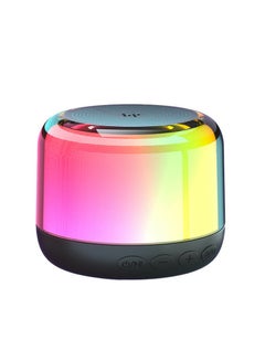 BTS02 Bluetooth Speaker Desktop Speaker Stereo Bass RGB Light TWS Hands-free Call Wireless Speaker Black