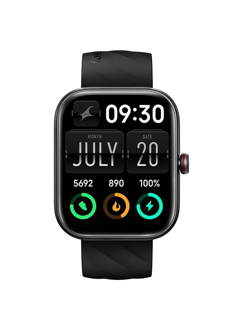 fastrack Fastrack Kruz+ 4.85 cm Super HD Display With Functional Crown And Auto Multisport Recognition Smart Watch For Unisex Black  - Image 1