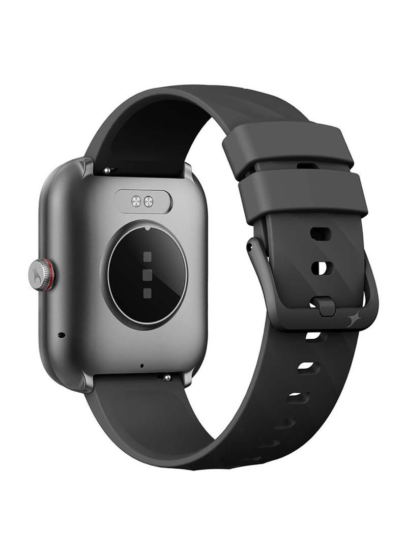 Fastrack Kruz+ 4.85 cm Super HD Display With Functional Crown And Auto Multisport Recognition Smart Watch For Unisex Gun Black