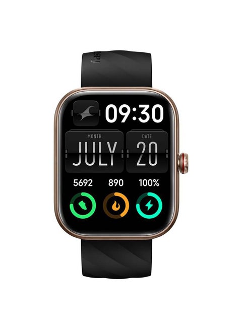 Fastrack Kruz+ 4.85 cm Super HD Display With Functional Crown And Auto Multisport Recognition Smart Watch For Unisex Gold