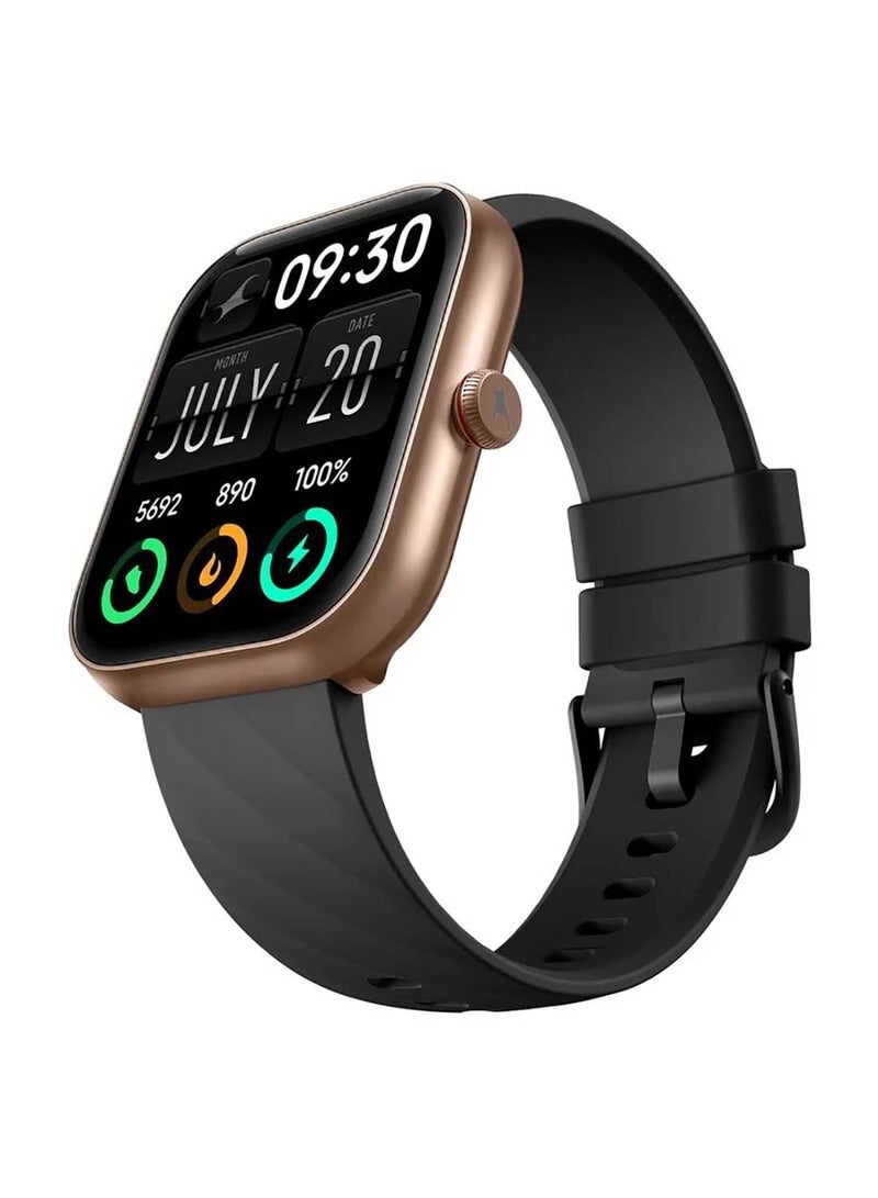 fastrack - Fastrack Kruz+ 4.85 cm Super HD Display With Functional Crown And Auto Multisport Recognition Smart Watch For Unisex Gold - Image 1