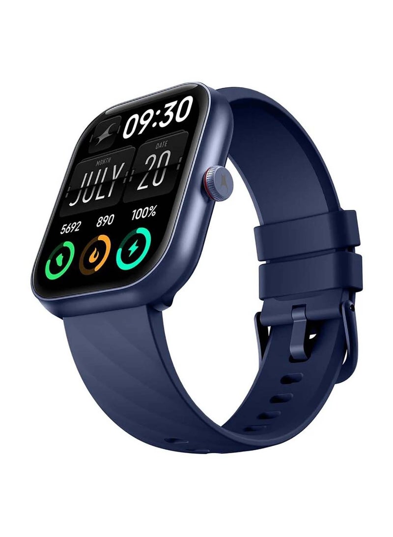 fastrack - Fastrack Kruz+ 4.85 cm Super HD Display With Functional Crown And Auto Multisport Recognition Smart Watch For Unisex Blue - Image 1
