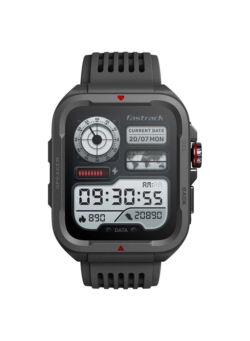 fastrack Active With 4.64 cm UltraVU HD Display And Functional Crown Rugged Smartwatch With Auto Multisport Recognition Black  - Image 1