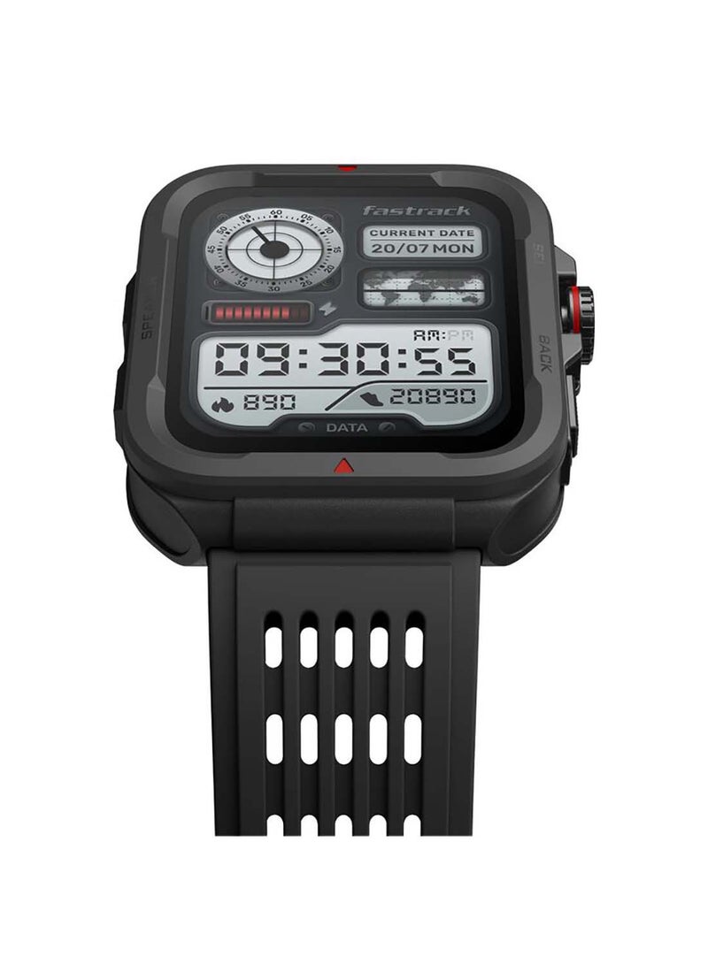 fastrack Active With 4.64 cm UltraVU HD Display And Functional Crown Rugged Smartwatch With Auto Multisport Recognition Black  - Image 3