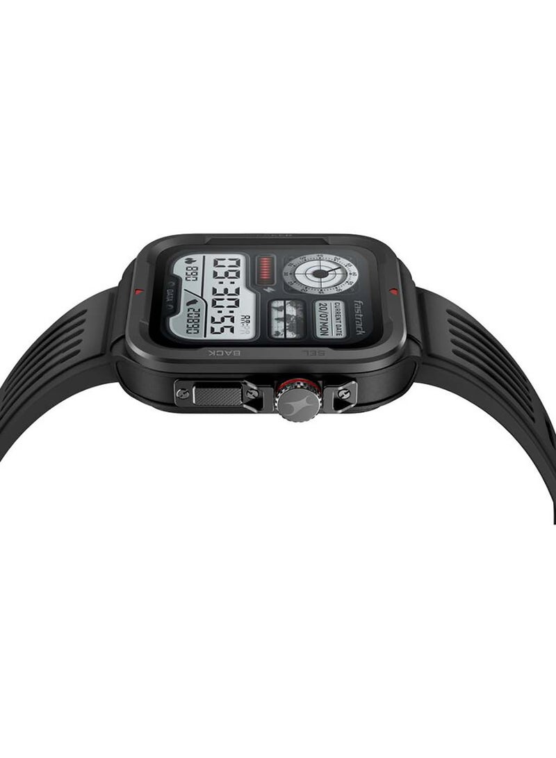 fastrack Active With 4.64 cm UltraVU HD Display And Functional Crown Rugged Smartwatch With Auto Multisport Recognition Black  - Image 4