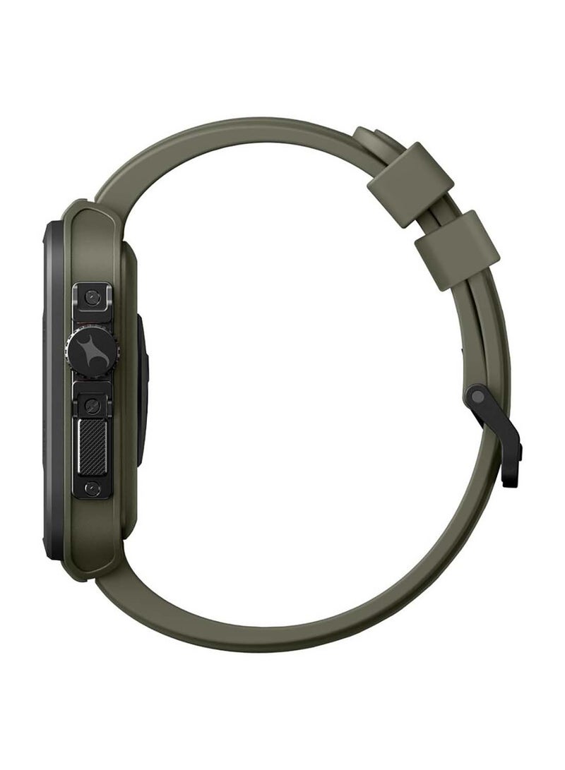 fastrack - Active With 4.64 cm UltraVU HD Display And Functional Crown Rugged Smartwatch With Auto Multisport Recognition Green - Image 1