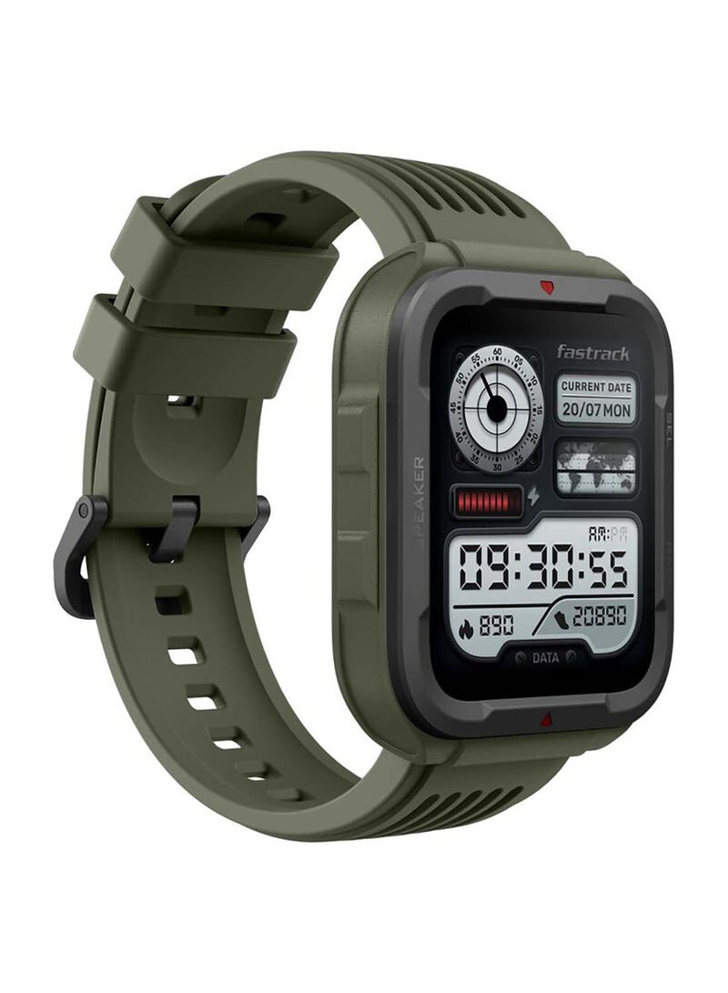 fastrack - Active With 4.64 cm UltraVU HD Display And Functional Crown Rugged Smartwatch With Auto Multisport Recognition Green - Image 1