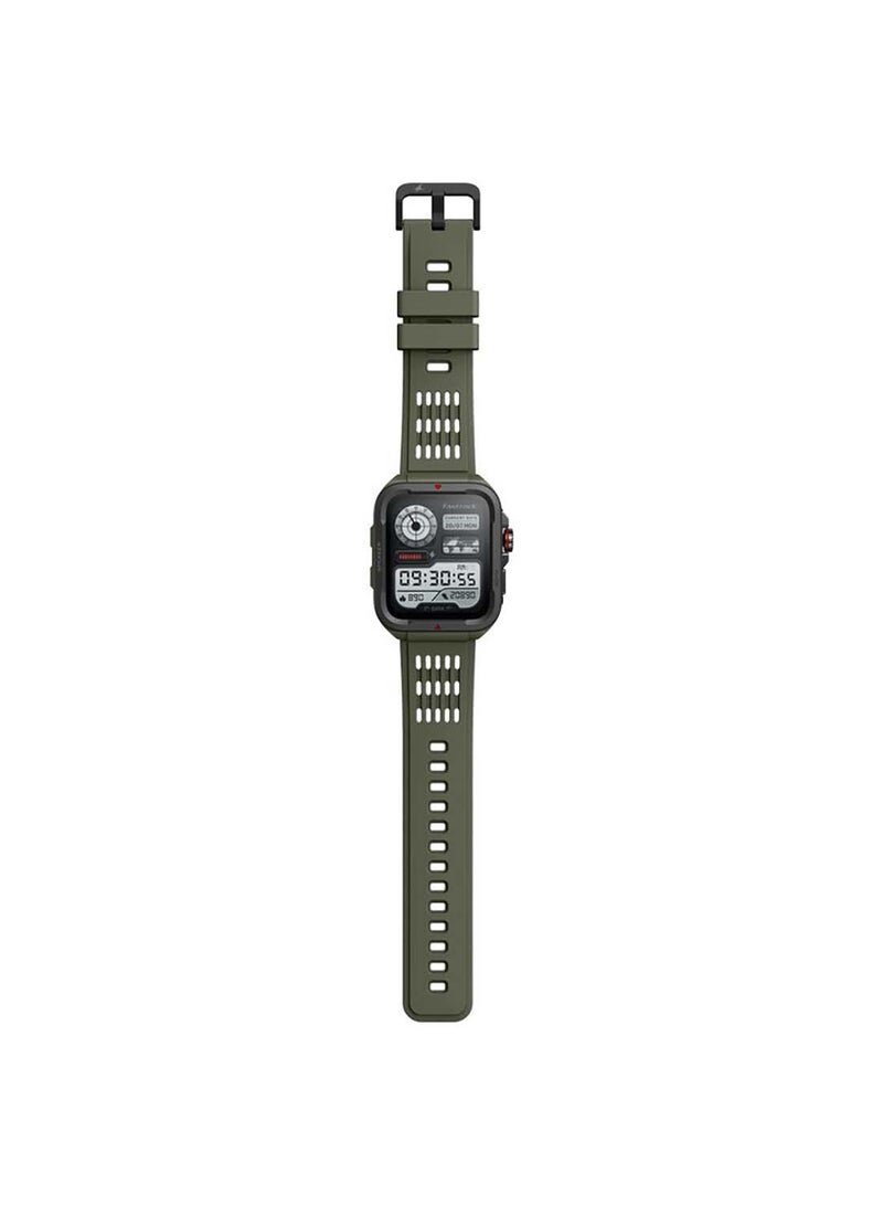 fastrack - Active With 4.64 cm UltraVU HD Display And Functional Crown Rugged Smartwatch With Auto Multisport Recognition Green - Image 1