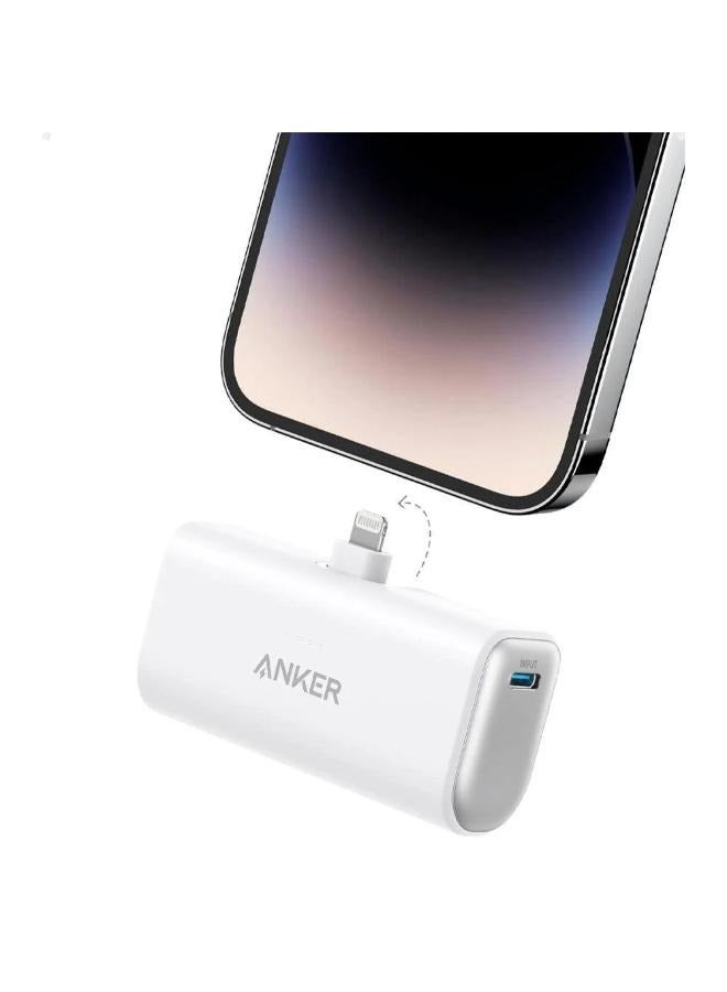 Anker 5000 mAh 5000.0 mAh Anker Portable Charger with Built-in Lightning Connector, MFi Certified, Battery Pack 5,000mAh 12W, Compatible with iPhone 14/14 Pro / 14 Plus / 14 Pro Max, iPhone 13 and 12 Series-Black A1645H11, A1645 & A1645P21 White  - Image 1
