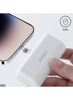 Anker 5000 mAh 5000.0 mAh Anker Portable Charger with Built-in Lightning Connector, MFi Certified, Battery Pack 5,000mAh 12W, Compatible with iPhone 14/14 Pro / 14 Plus / 14 Pro Max, iPhone 13 and 12 Series-Black A1645H11, A1645 & A1645P21 White  - Image 3