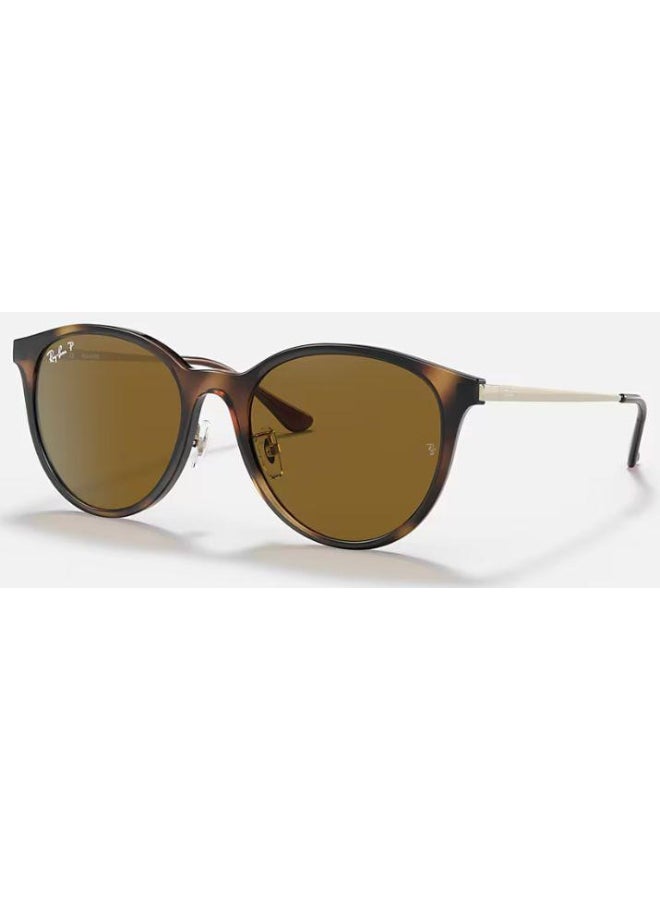 Ray-Ban Unisex UV Protection Cat Eye Shape Sunglasses RB-4334D-55-710/83 - Brown