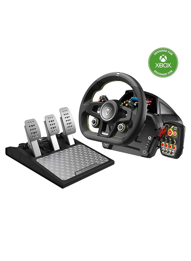 TURTLE BEACH - Turtle Beach VelocityOne Race Wheel & Pedal System Licensed for Xbox Series X|S, Xbox One, Windows PCs – 7.2Nm Direct Drive Force Feedback, 3 Pedals & Magnetic Paddle Shifters, Hall Effect Sensors - Image 1