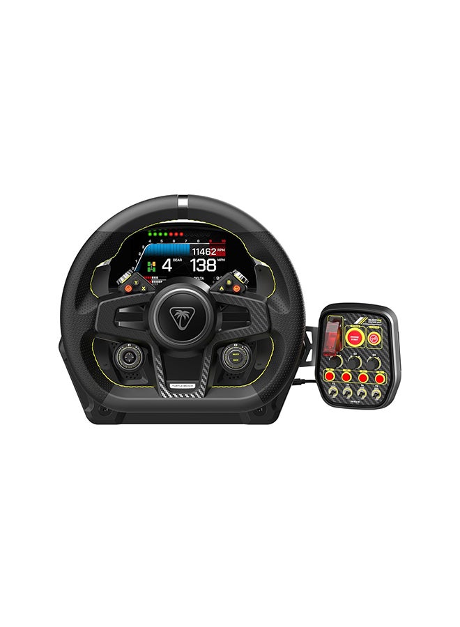 TURTLE BEACH - Turtle Beach VelocityOne Race Wheel & Pedal System Licensed for Xbox Series X|S, Xbox One, Windows PCs – 7.2Nm Direct Drive Force Feedback, 3 Pedals & Magnetic Paddle Shifters, Hall Effect Sensors - Image 1