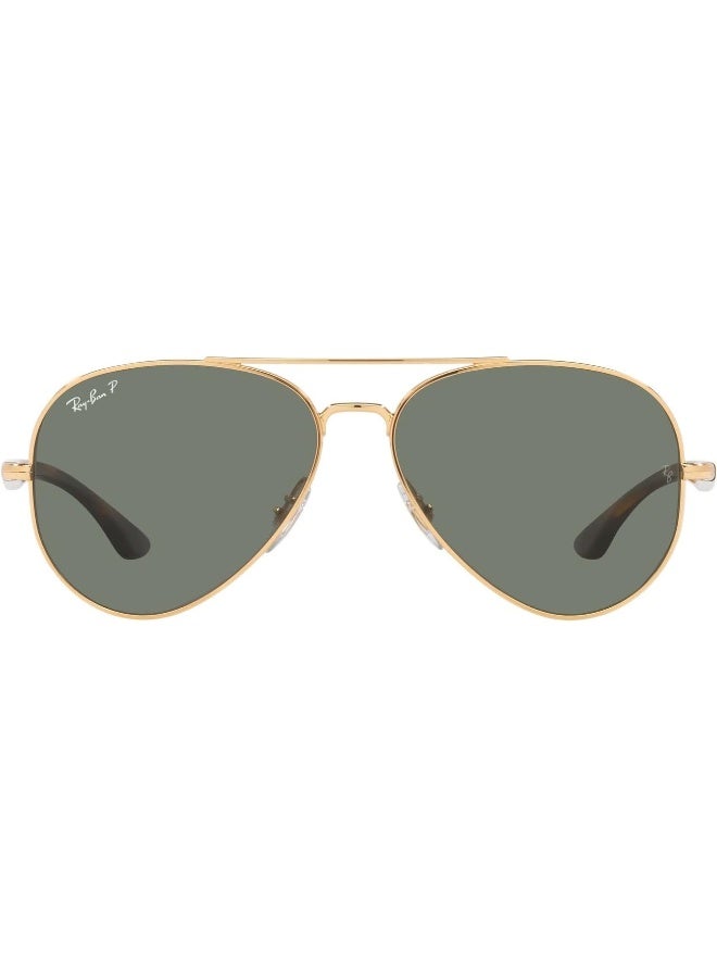 Ray-Ban Men's UV Protection Aviator Shape Sunglasses RB-3675-58-001/58 - Gold - Image 2