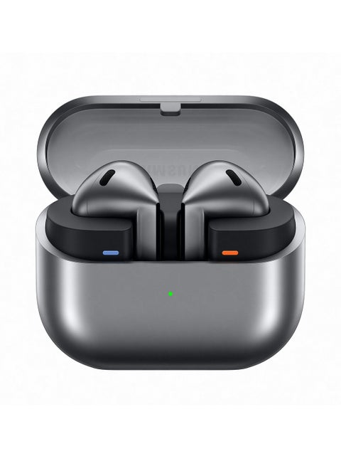 Galaxy Buds 3 Silver with Galaxy AI Powered Real-time Interpreter | 24-bit Hi-Fi Audio | Up to 36H Battery | IP57 Silver