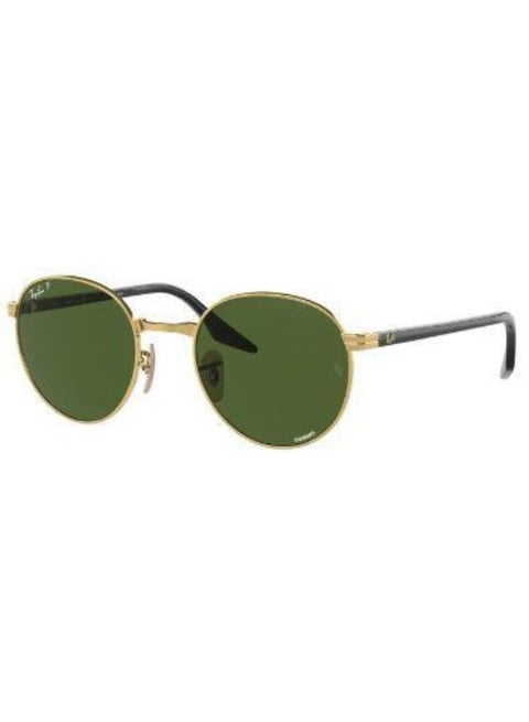 Men's UV Protection Round Shape Sunglasses RB-3691-51-001/P1 - Gold