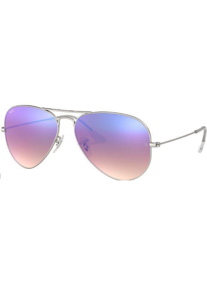 Ray-Ban Women's UV Protection Aviator Shape Sunglasses RB-3025-58-019/8B - Silver 