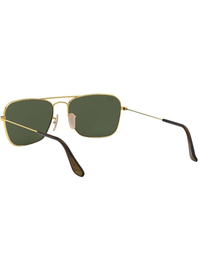Ray-Ban - Men's UV Protection Rectangular Shape Sunglasses RB-3136-58-181 - Gold - Image 1