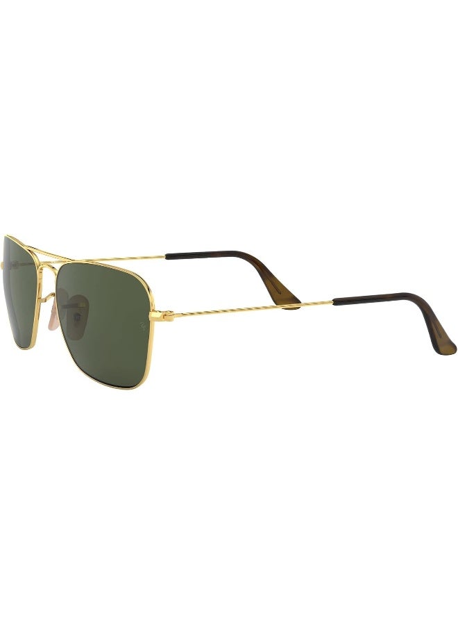 Ray-Ban - Men's UV Protection Rectangular Shape Sunglasses RB-3136-58-181 - Gold - Image 1