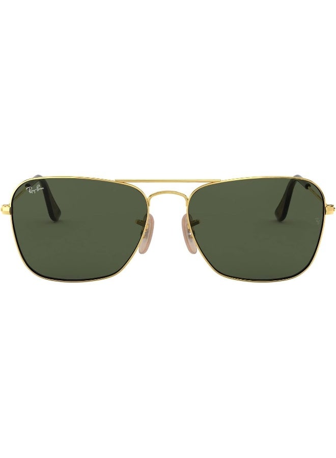 Ray-Ban - Men's UV Protection Rectangular Shape Sunglasses RB-3136-58-181 - Gold - Image 1