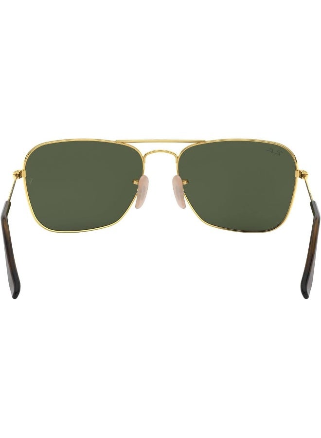 Ray-Ban - Men's UV Protection Rectangular Shape Sunglasses RB-3136-58-181 - Gold - Image 1