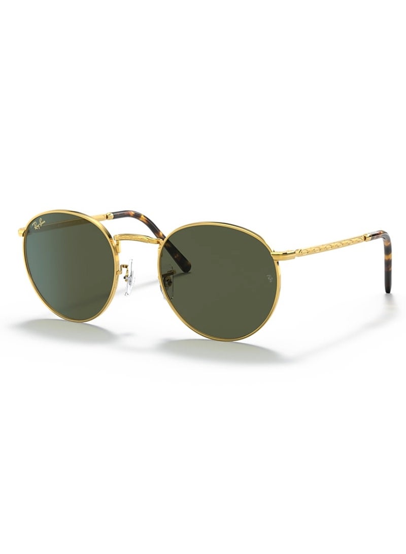 Ray-Ban Unisex UV Protection Round Shape Sunglasses RB-3637-53-9196/31 - Gold  - Image 1