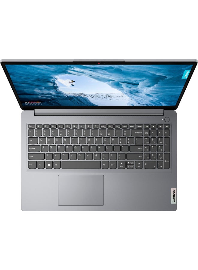 Ideapad 1 (Upgraded Version) Laptop With 15.6-Inch FHD Touch Display, Core i3-1215U Processor/8GB RAM/256GB SSD/Intel UHD Graphics/Windows 11 English Cloud Gray