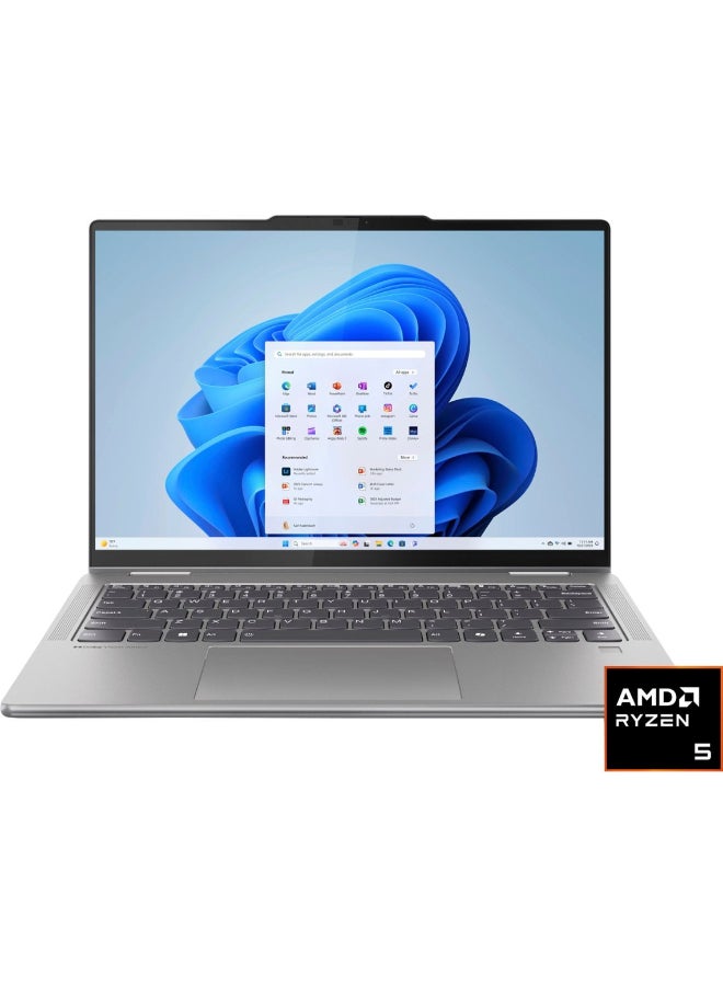 Yoga 7 2-in-1 (Upgraded Version) Touchscreen Laptop with 14-Inch 2K Touch Display, AMD Ryzen 5-8640HS Processor/8GB RAM/512GB SSD/AMD Radeon Graphics/Windows 11 Home English Grey