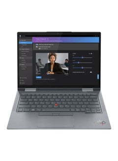ThinkPad X1 Yoga Gen 8 Laptop With 14-Inch Display, Core-i7-1365U Processor/16GB RAM/512GB SSD/Intel Iris Xe Graphics/Windows 11 Pro English Grey