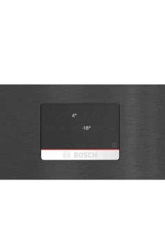 BOSCH Refrigerator Series 4 with bottom freezer Net Capacity 505 Liter hyper Fresh Black stainless steel KGN56CX30U KGN56CX30U Black  - Image 3