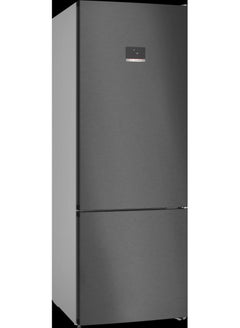 BOSCH Refrigerator Series 4 with bottom freezer Net Capacity 505 Liter hyper Fresh Black stainless steel KGN56CX30U KGN56CX30U Black  - Image 1