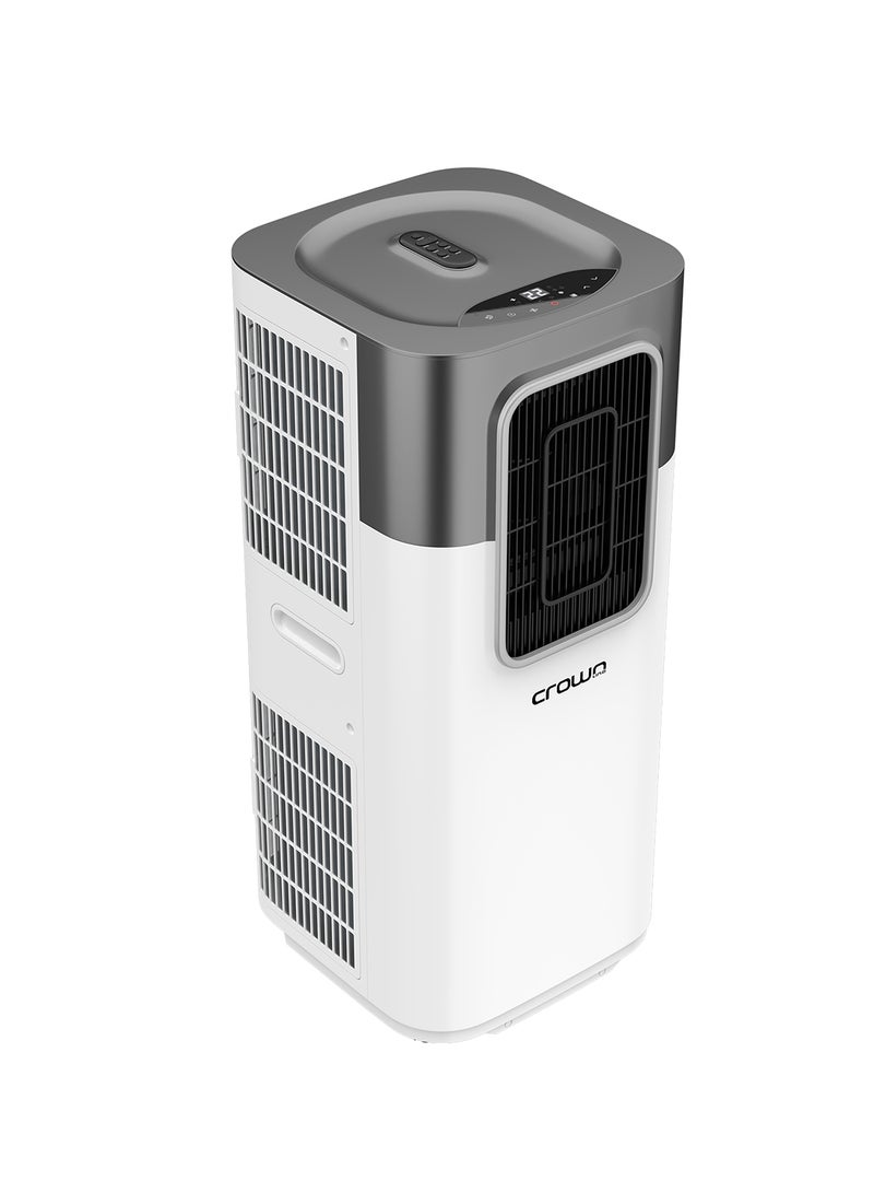 Crownline Portable Air Conditioner, 12,000 BTU (1 Ton), 4-in-1 Cooling, Dehumidifier, Fan, Auto Mode, 3 Fan Speeds, Touch Screen, Remote Control, 4H Timer, 18-32°C, 410m³/h Airflow 1350 W PAC-405 White  - Image 1
