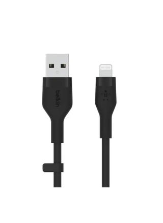Boost Charge Flex USB-A to Lightning Connector Soft-touch Silicone 1M Black - pnsku/N70090243V/45/_/1720245868/13c1b57b-7151-41d0-a834-b226e4acc868