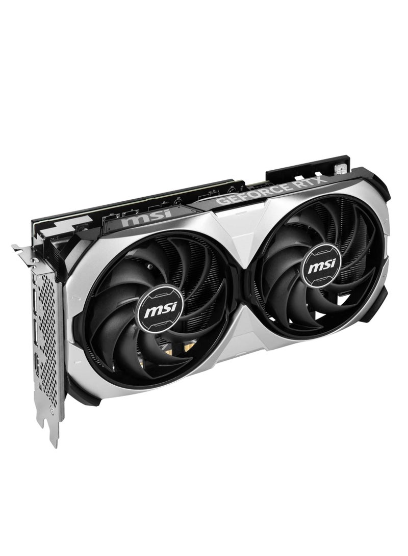 إم اس أي - بطاقة رسومات Gaming RTX 4070 Ti Super 16G Ventus 2X OC (NVIDIA RTX 4070 Ti Super، 256 بت، ساعة التعزيز: 2655 ميجاهرتز، 16 جيجابايت GDRR6X 21 جيجابت في الثانية، HDMI/DP، بنية Ada Lovelace) - Image 1