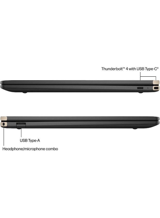 إتش بي - كمبيوتر محمول Spectre X360 14-EU0013DX 2 في 1 بشاشة مقاس 14 بوصة، ومعالج Core Ultra 7-155H/ذاكرة وصول عشوائي سعة 16 جيجابايت/محرك أقراص SSD سعة 1 تيرابايت/بطاقة رسومات Intel ARC/نظام التشغيل Windows 11 Home - Image 1