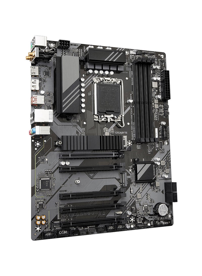 جيجابايت اللوحة الأم B760 DS3H AX LGA 1700 ATX، مجموعة شرائح Intel B760، 4 × DDR5 DIMM، ذاكرة تصل إلى 192 جيجابايت، Wi-Fi 6E AX21، BT 5.3، 1x PCI Ex16، 1x M.2، 1x HDMI، 1x DP، USB Type-C | بي 760 دي اس 3 اتش ايه اكس  - Image 3