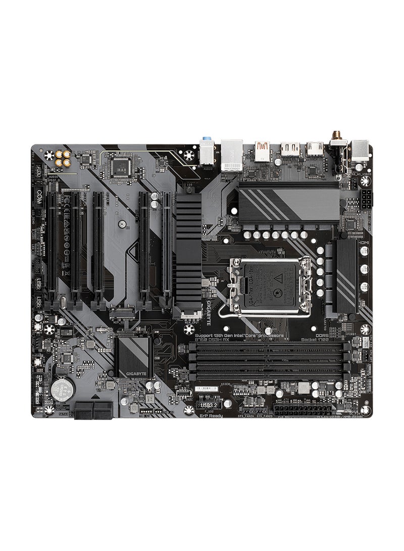 جيجابايت اللوحة الأم B760 DS3H AX LGA 1700 ATX، مجموعة شرائح Intel B760، 4 × DDR5 DIMM، ذاكرة تصل إلى 192 جيجابايت، Wi-Fi 6E AX21، BT 5.3، 1x PCI Ex16، 1x M.2، 1x HDMI، 1x DP، USB Type-C | بي 760 دي اس 3 اتش ايه اكس  - Image 4