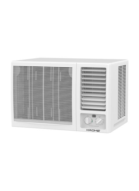 2 Ton Window Air Conditioner, 24000 BTU, R410a Gas,Rotary Compressor, Energy Efficient, Low Noise, Maximum Cooling, Mechanical Control, Turbo Mode, 1 Year Warranty KR-AWR24ST3 White