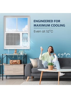 Krome 2 Ton Window Air Conditioner, 24000 BTU, R410a Gas,Rotary Compressor, Energy Efficient, Low Noise, Maximum Cooling, Mechanical Control, Turbo Mode, 1 Year Warranty KR-AWR24ST3 White  - Image 5