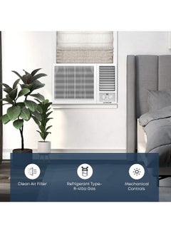 Krome 2 Ton Window Air Conditioner, 24000 BTU, R410a Gas,Rotary Compressor, Energy Efficient, Low Noise, Maximum Cooling, Mechanical Control, Turbo Mode, 1 Year Warranty KR-AWR24ST3 White  - Image 4