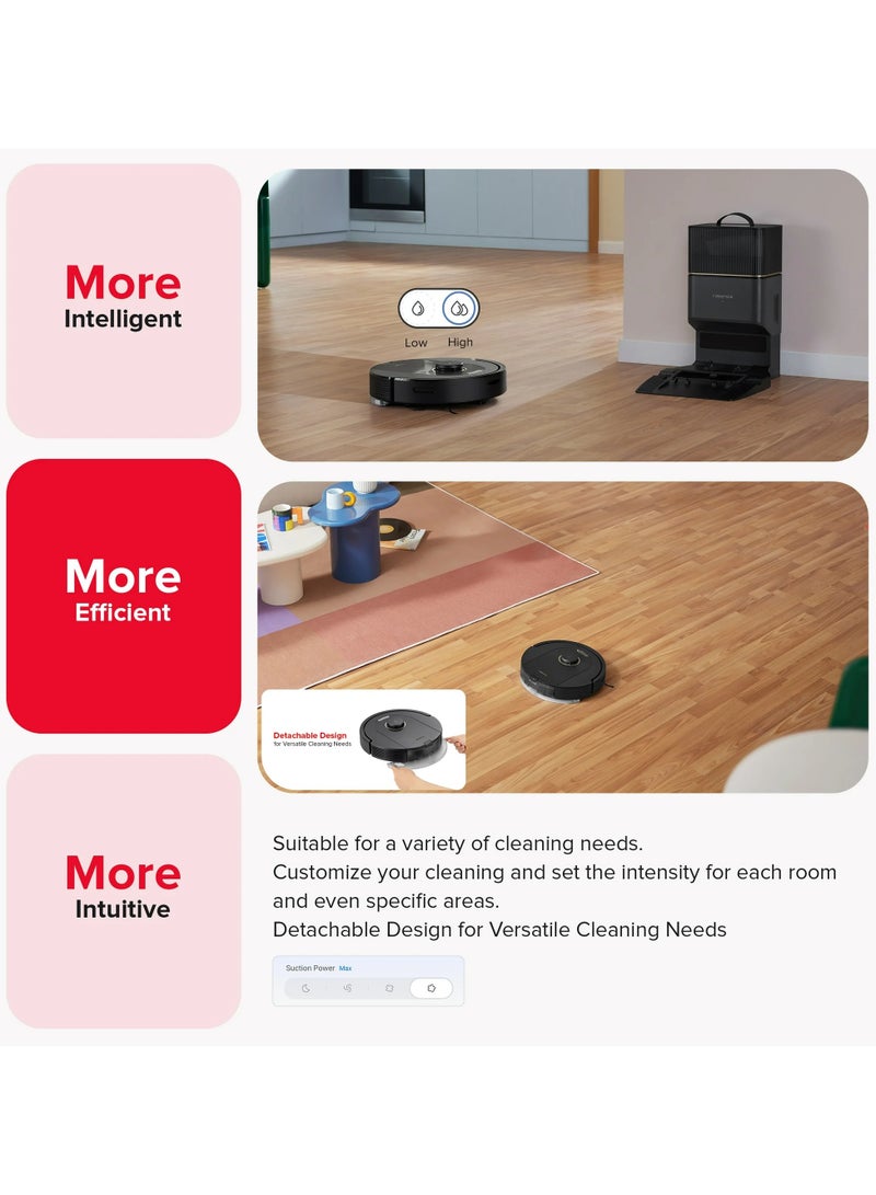 Robot Vacuum And Mop With Auto-Empty Dock, 770ml Large Dustbin For Pet Hair 2.4 L 60 W Q5 Pro+ Black - pnsku/N70090345V/45/_/1720247755/be9b96fa-6c31-4701-8675-c3a60a588f9a